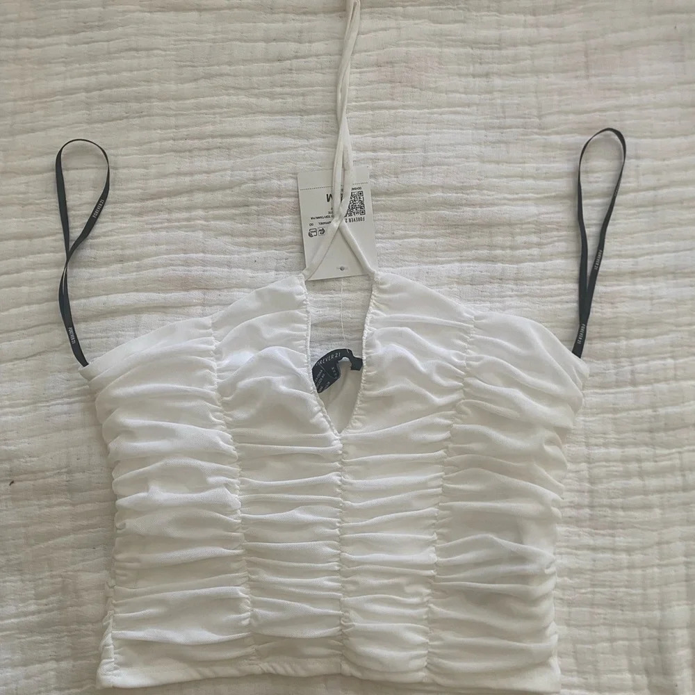 Forever 21 Halter Ruched Top